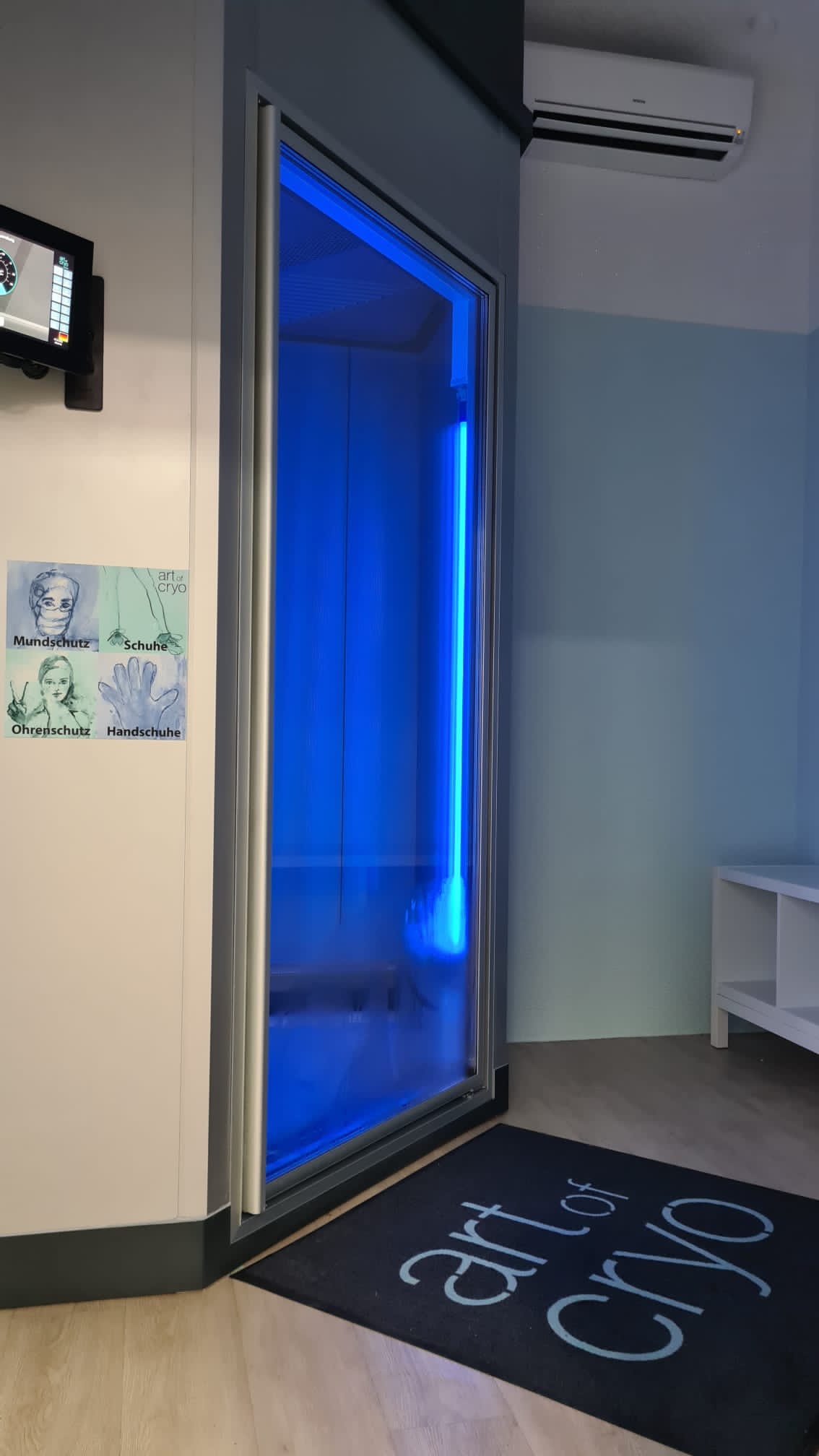 Die Kältekammer bei Cryo Hamm
